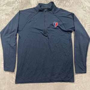 Lululemon Metal Vent Tech Half Zip Pullover Mens XL Blue Lightweight Sweater